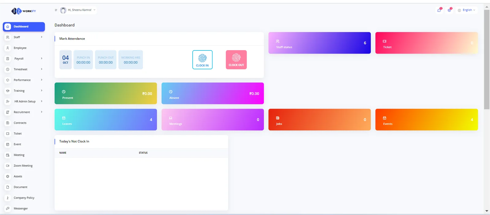 HR Workify Feature Screenshot